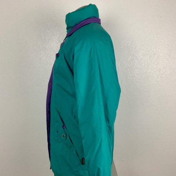 Izzy by Descente Blue and Purple 90s Ski Jacket Sn - Picture 3 of 7
